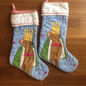 2 Nutcracker Mouse King Christmas Stockings